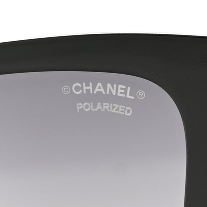 Chanel Acetate Polarized Square Sunglasses 5417 Black 7 of 8