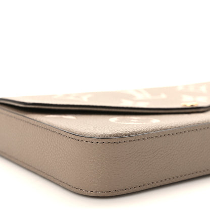 Louis Vuitton Empreinte Monogram Giant Felicie Pochette Tourterelle Creme 8 of 9