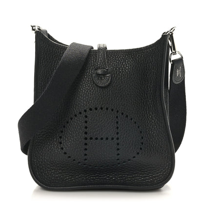 Hermes Taurillon Clemence Evelyne TPM Black 1 of 9