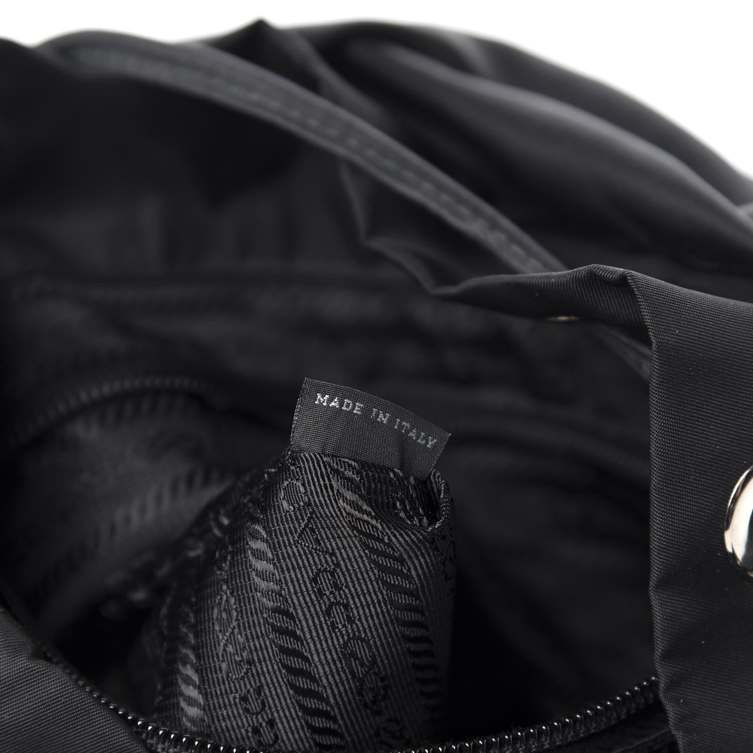 Prada Nylon Vela Medium Backpack Black 8 of 9