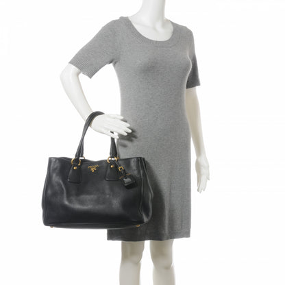 Prada Vitello Daino Shopping Tote Nero Black 2 of 10