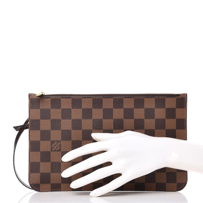 Louis Vuitton Damier Ebene Neverfull MM GM Pochette 2 of 9