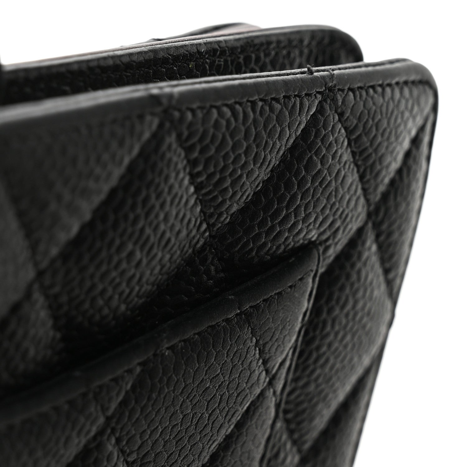 Chanel Caviar Quilted CC French Wallet Black 9 of 10