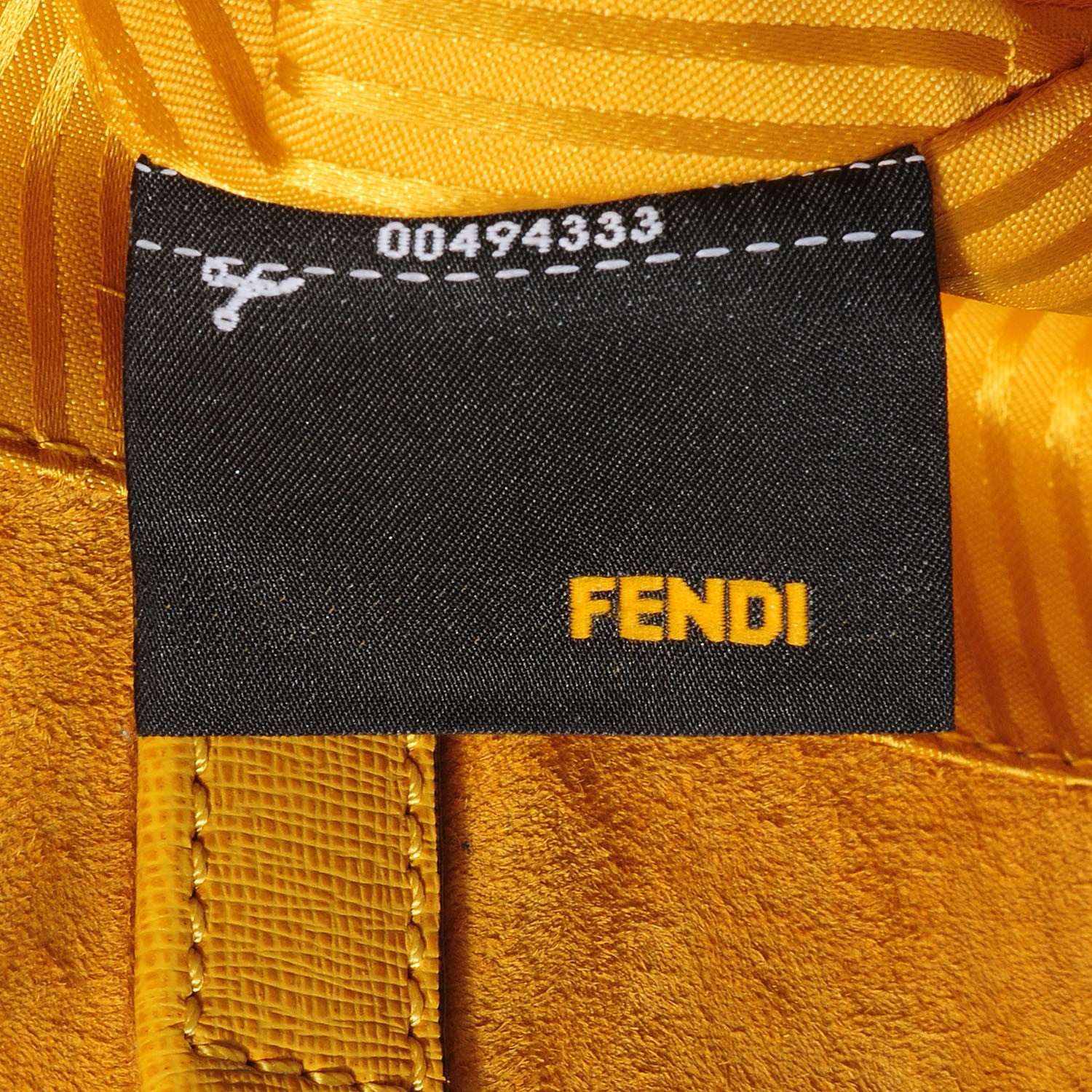 Fendi Vitello Elite Regular 2Jours Tote Yellow Chantilly 12 of 12