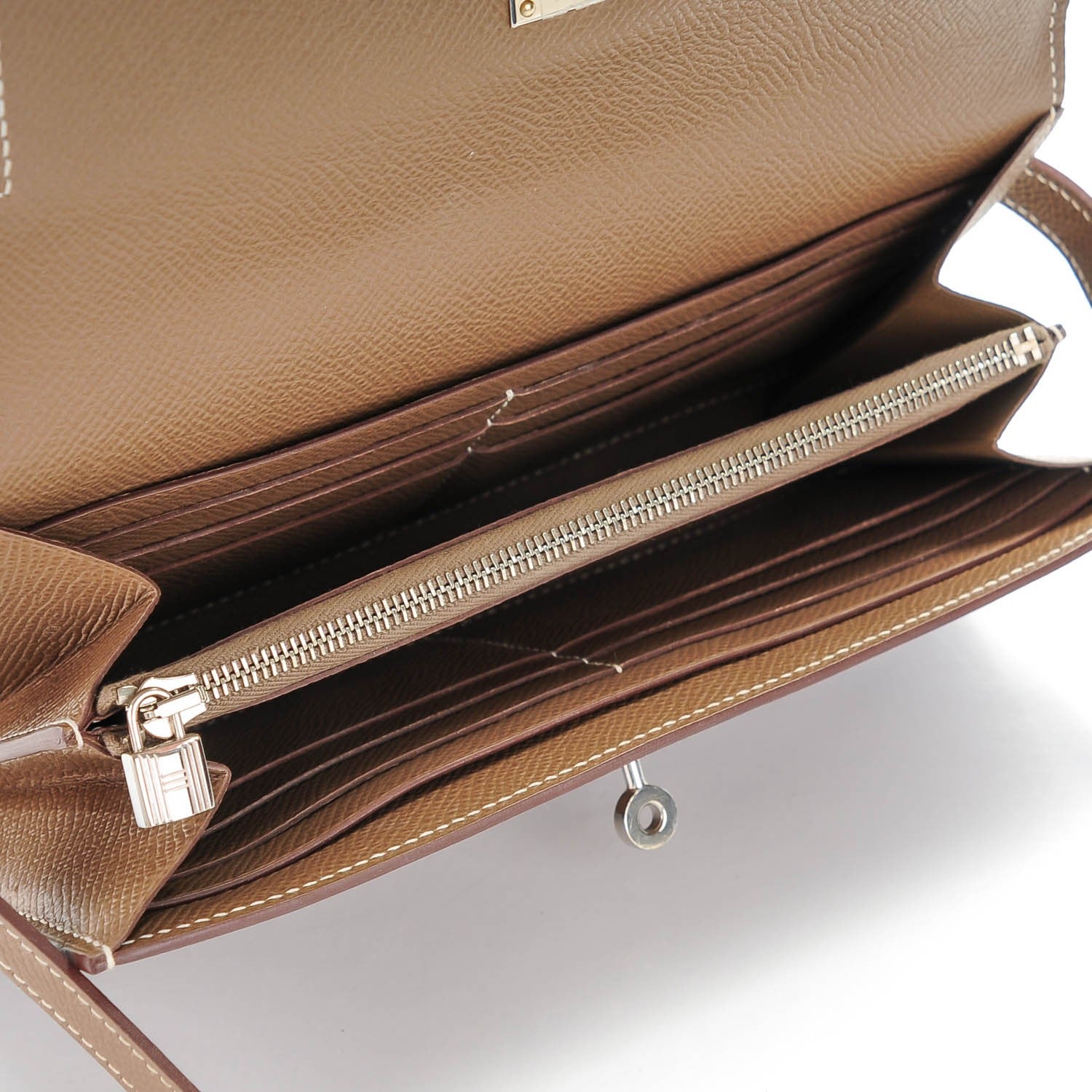 Hermes Epsom Kelly Longue Wallet Etoupe 8 of 10