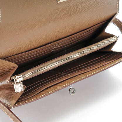 Hermes Epsom Kelly Longue Wallet Etoupe 8 of 10