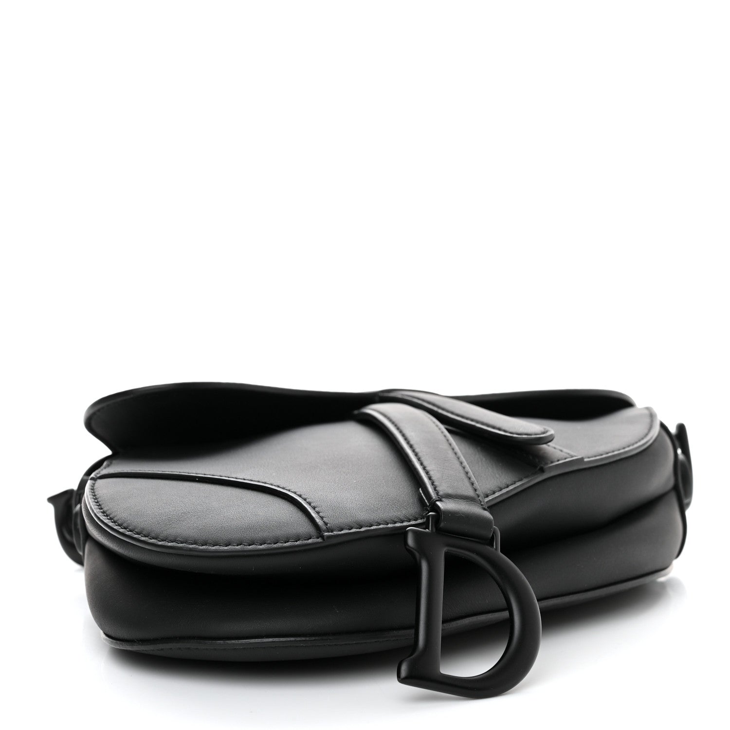 Christian Dior Ultra Matte Calfskin Mini Saddle Bag Black 4 of 14