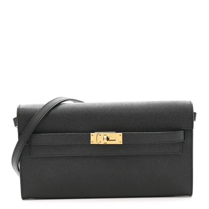 Hermes Epsom Kelly Wallet To Go Black 1 of 11