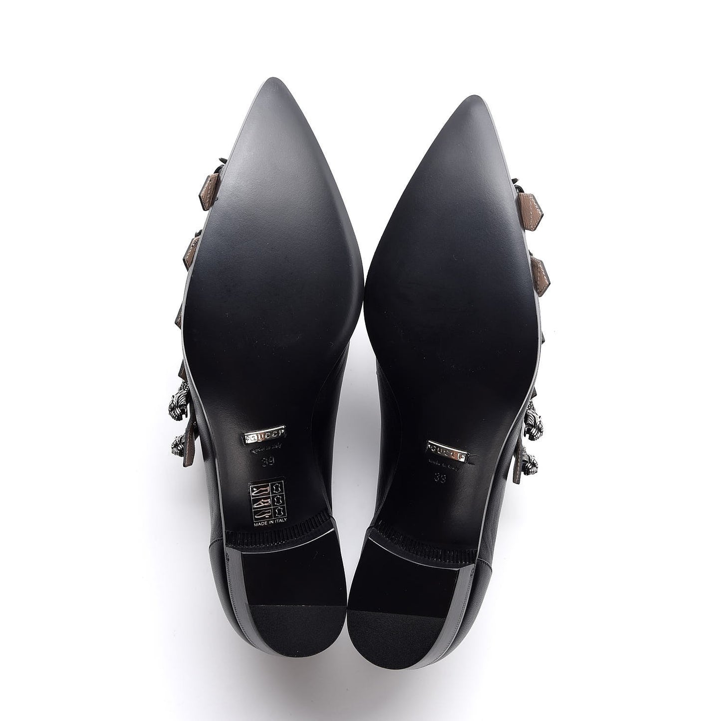 Malaga Kid Womens Susan Buckle Loafers 39 Black