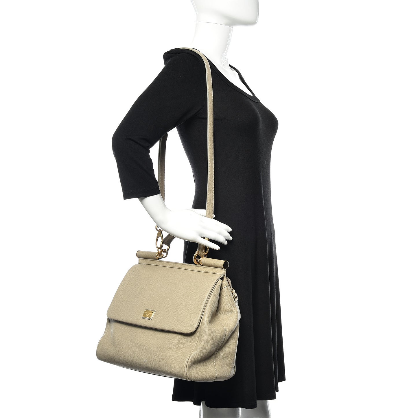 Dauphine Large Miss Sicily Satchel Taupe