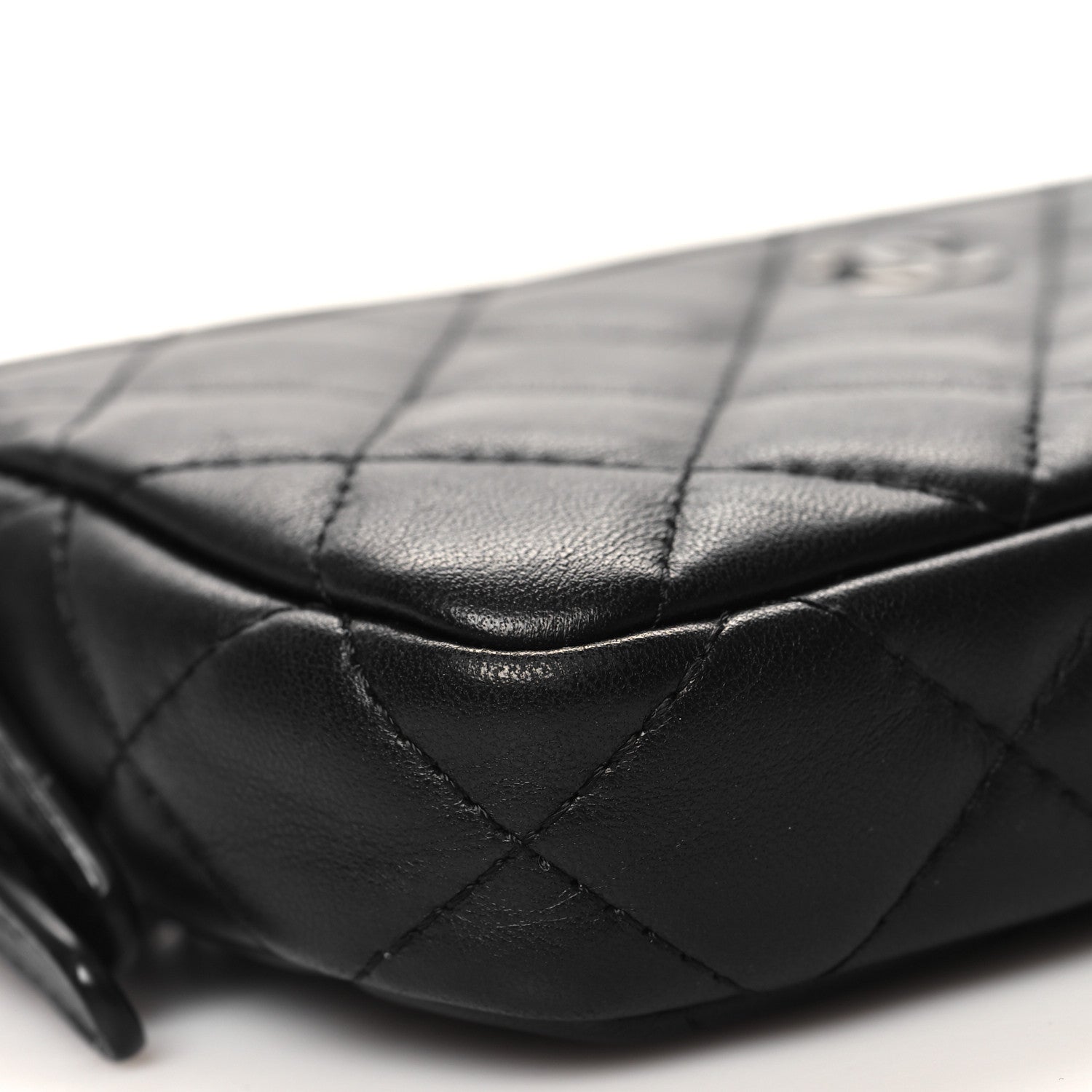 Chanel Lambskin Quilted Small Clutch With Chain Black 13 of 13