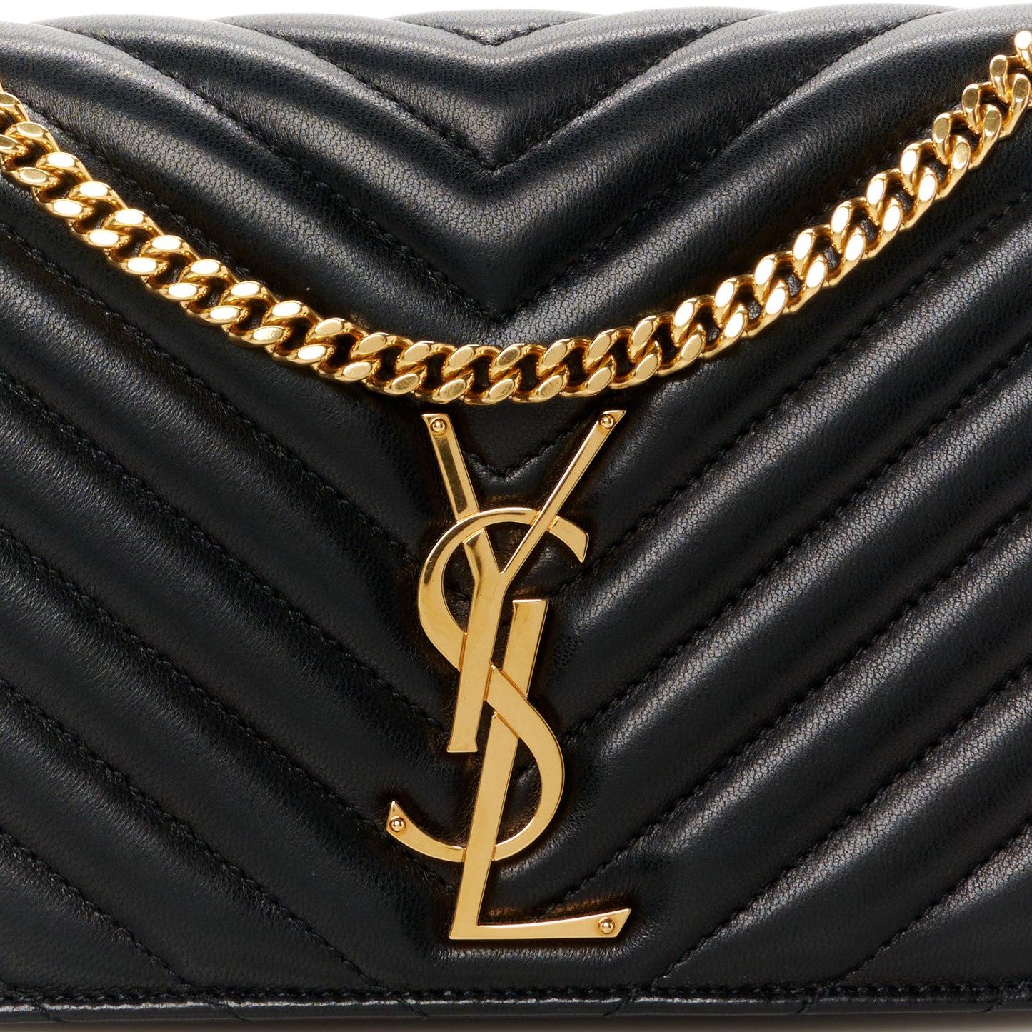 Lambskin Matelasse Monogram Kate 99 Black