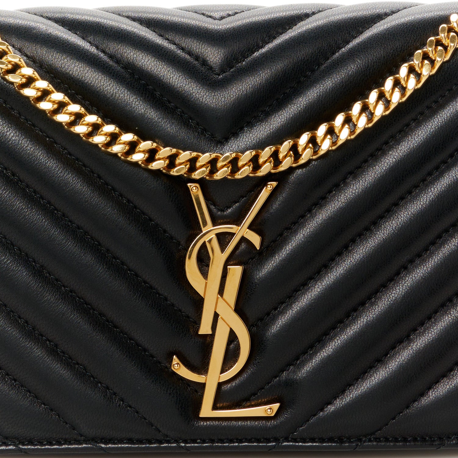 Saint Laurent Lambskin Matelasse Monogram Kate 99 Black 8 of 10