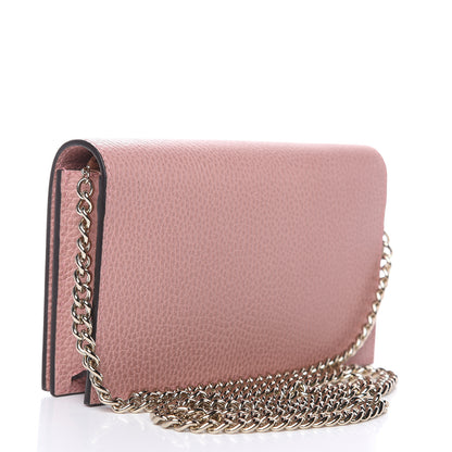 Gucci Dollar Calfskin Medium Betty Chain Wallet Soft Pink 3 of 9