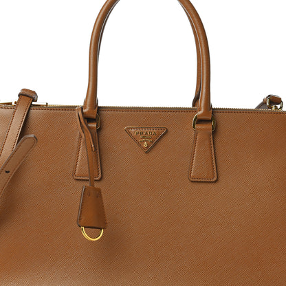 Prada Saffiano Large Galleria Double Zip Tote Cannella 12 of 12