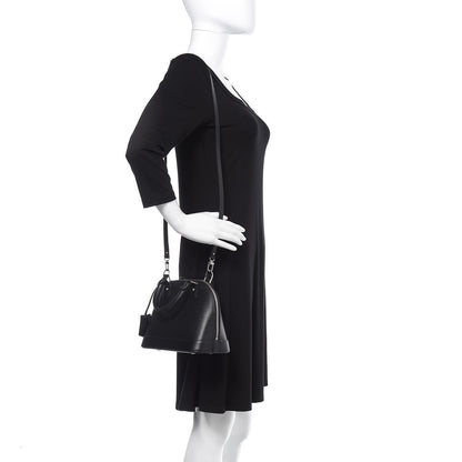 Louis Vuitton Epi Alma BB Black 2 of 9