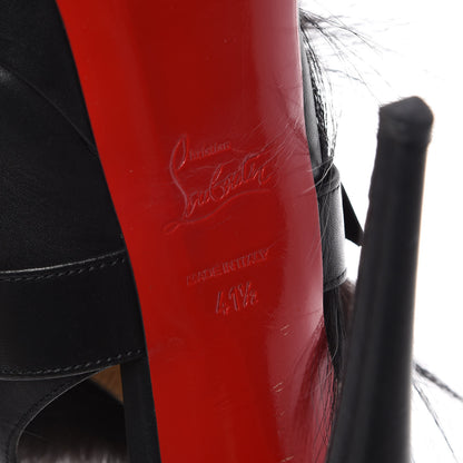 Christian Louboutin Suede Fox Fur Splash 150 Pumps 41.5 Black 7 of 9
