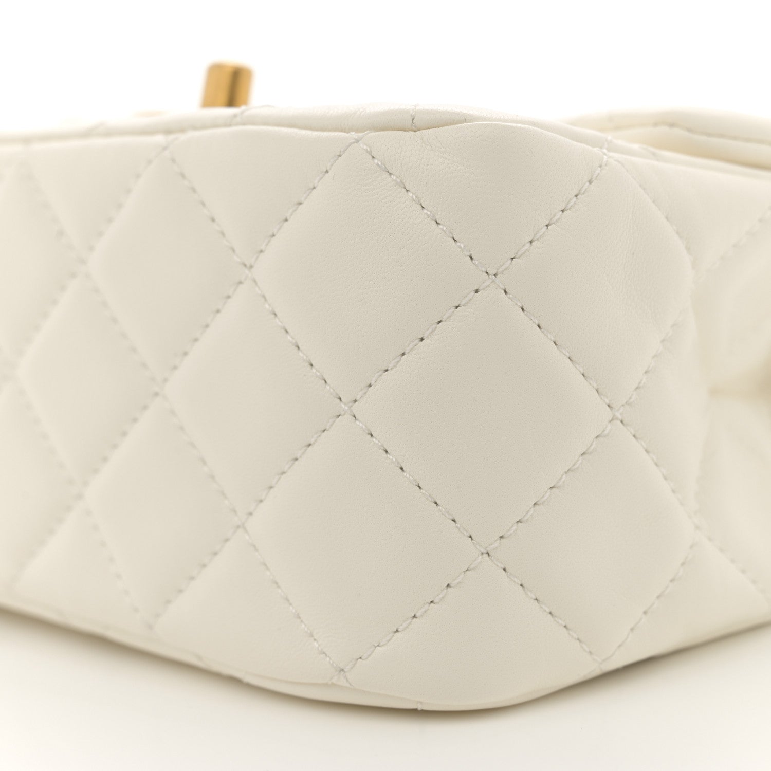 Chanel Lambskin Quilted Mini Pearl Crush Flap White 10 of 11