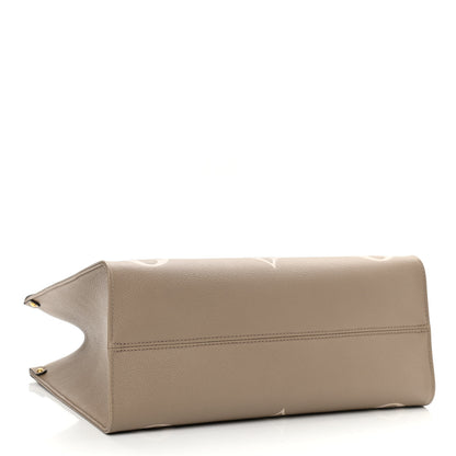 Louis Vuitton Empreinte Monogram Giant Onthego MM Tourterelle Creme 4 of 7