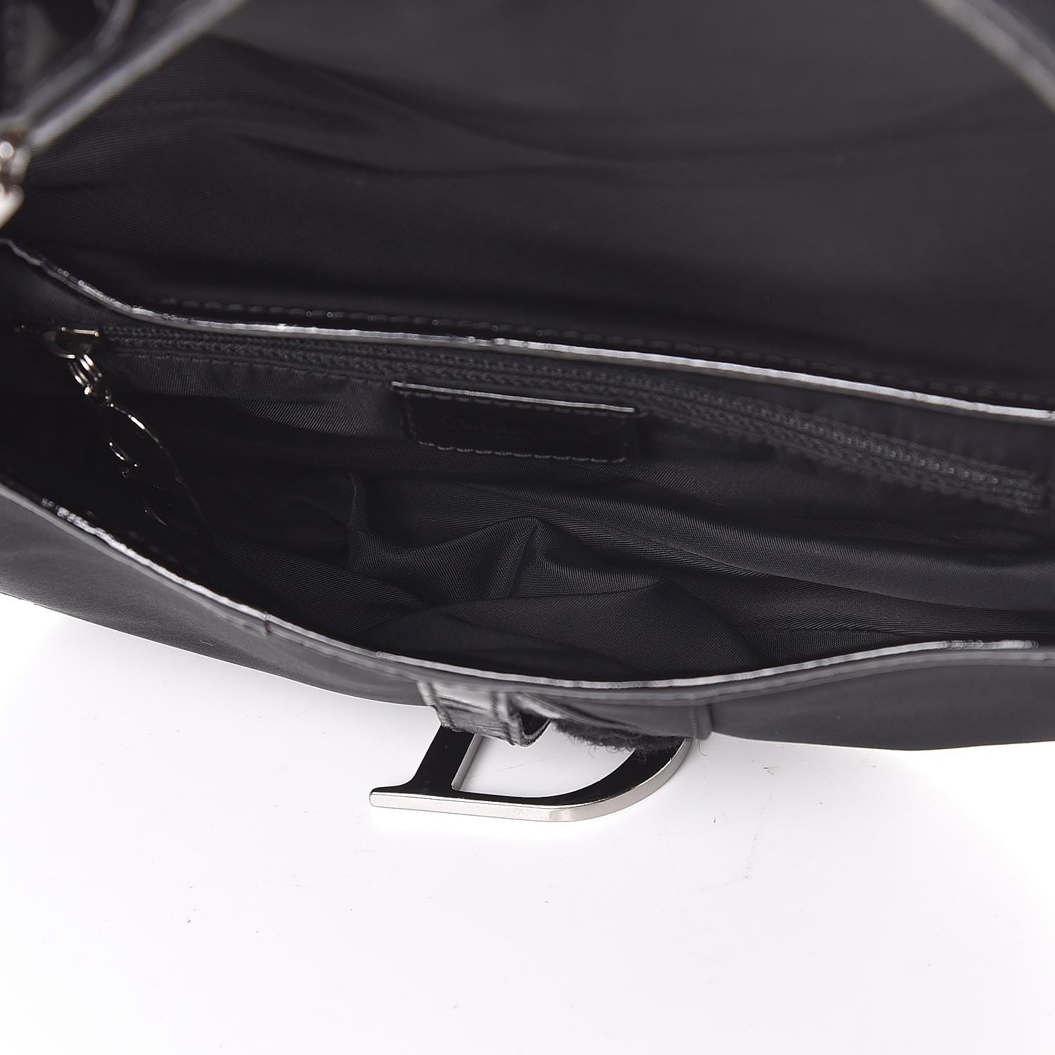 Christian Dior Nylon Saddle Bag Black 6 of 9