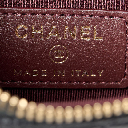 Chanel Caviar Quilted Phone Holder With Chain Black 6 of 10