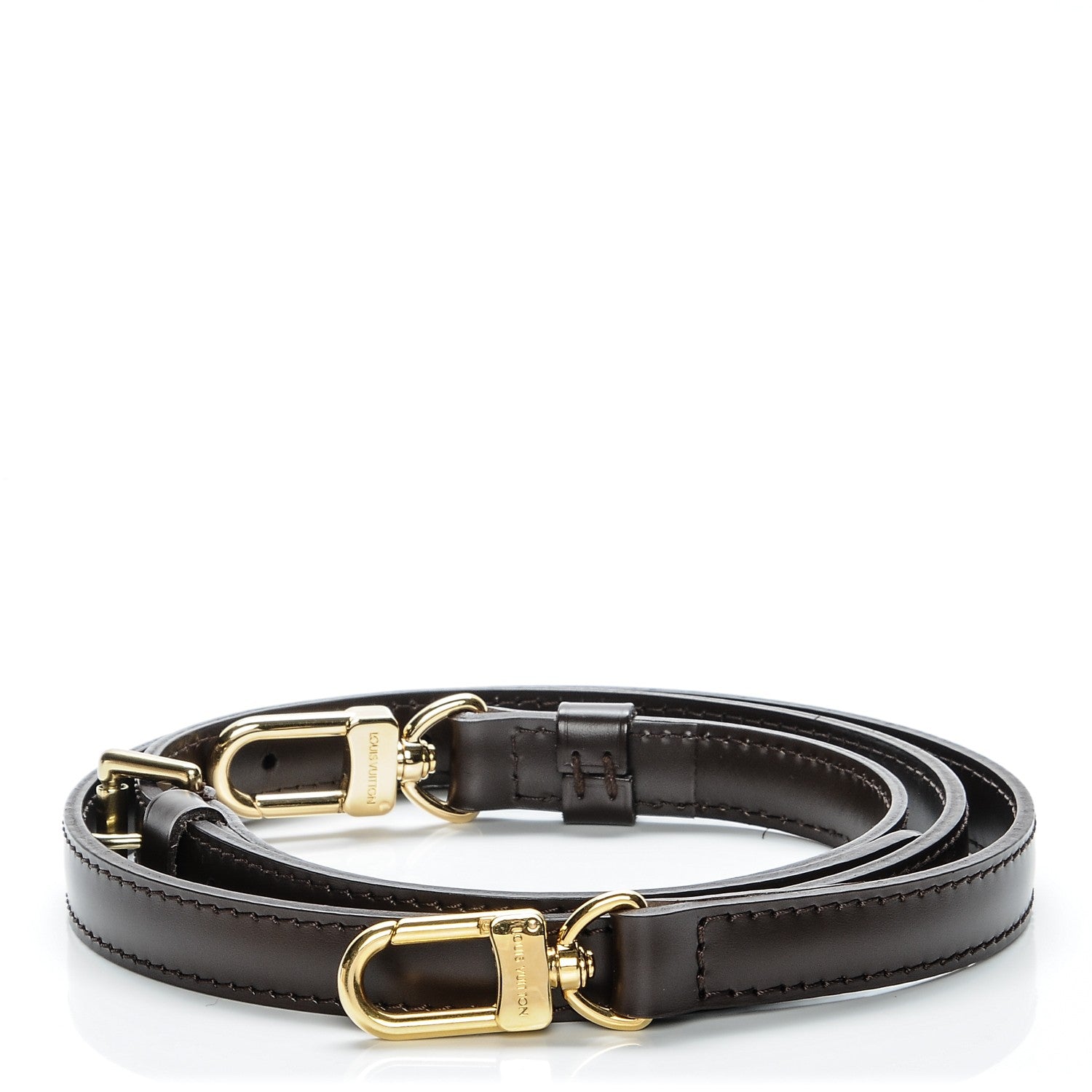 Louis Vuitton Calfskin 16mm Adjustable Shoulder Strap Brown 1 of 4