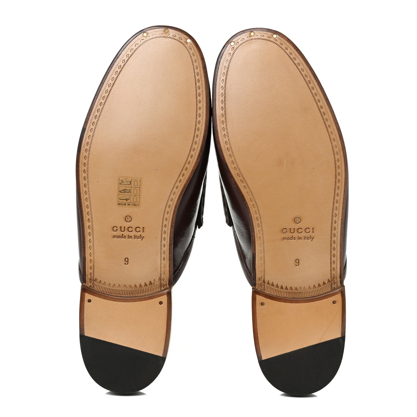 Goatskin Mens Horsebit Slippers 9 Light Brown