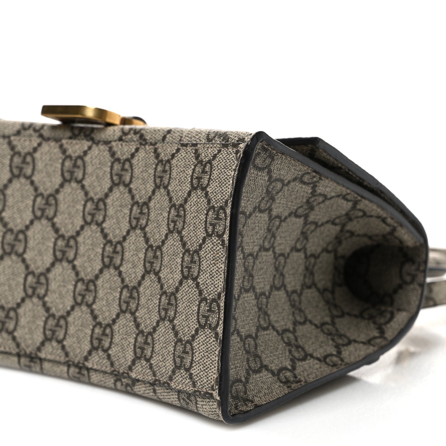 Balenciaga X GUCCI GG Supreme Monogram Small Hourglass Top Handle Bag Beige Ebony 10 of 10