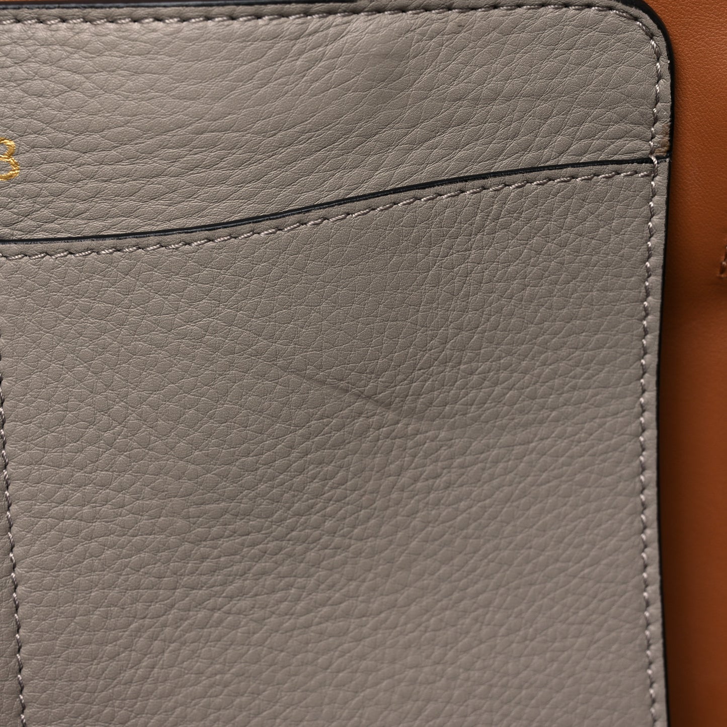 Soft Grain Calfskin Medium Belt Bag Mineral Grey