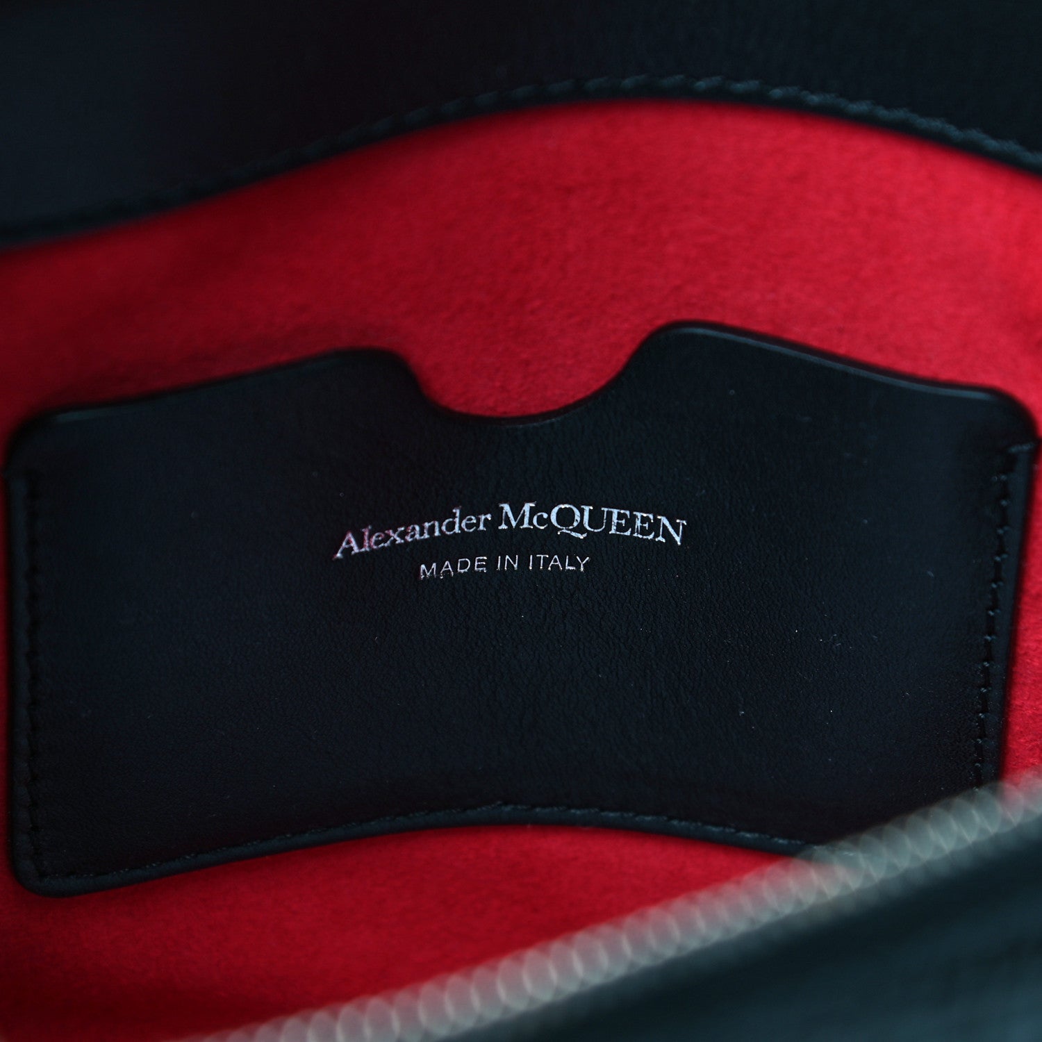 Alexander McQueen Calfskin Crocodile Embossed The Story Bag Black 7 of 8