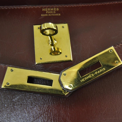 Hermes Box Kelly 32 Bordeaux 9 of 10