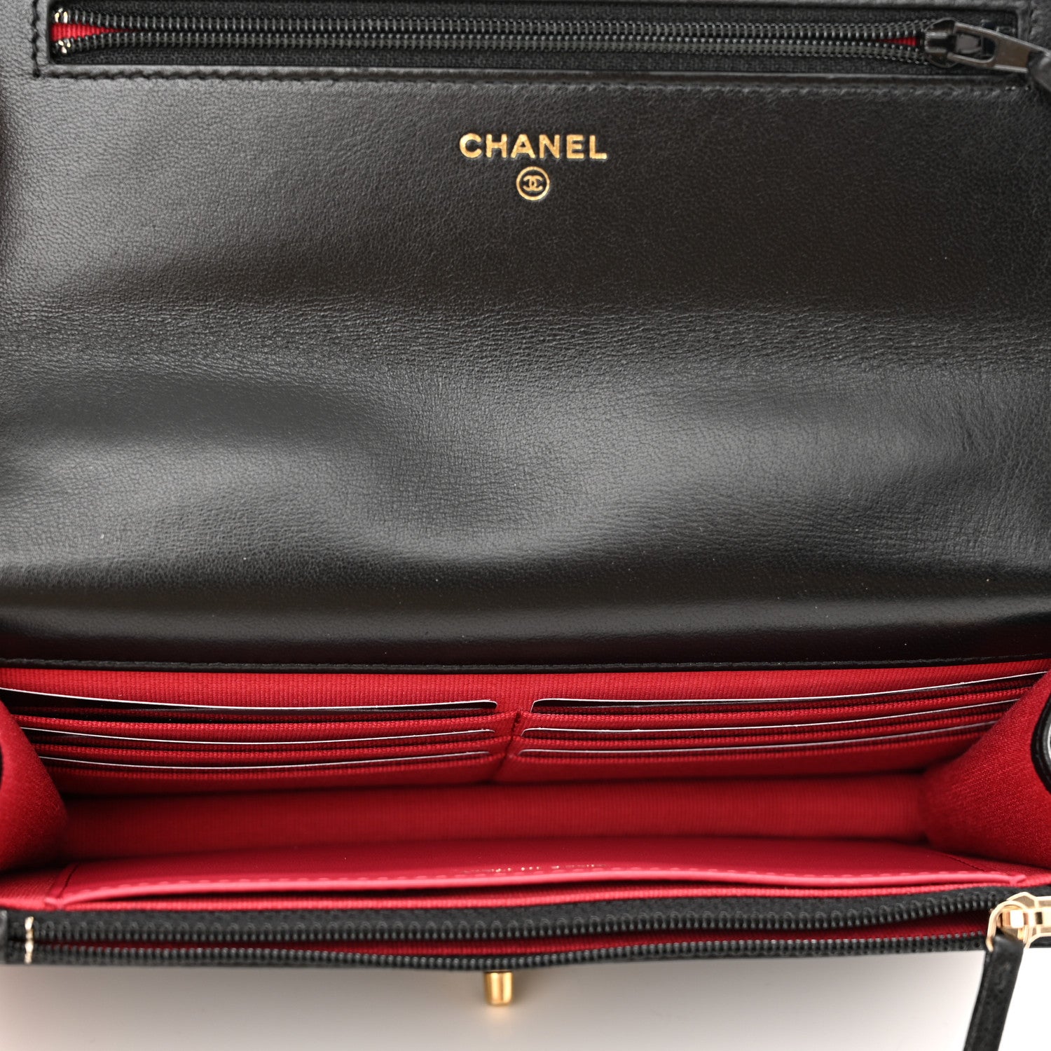 Chanel Lambskin Quilted Chanel 19 Wallet On Chain WOC Black 5 of 12