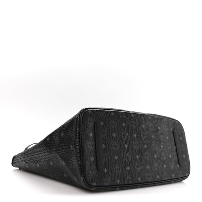 MCM Visetos Large Liz Reversible Shopper Tote Black 6 of 16