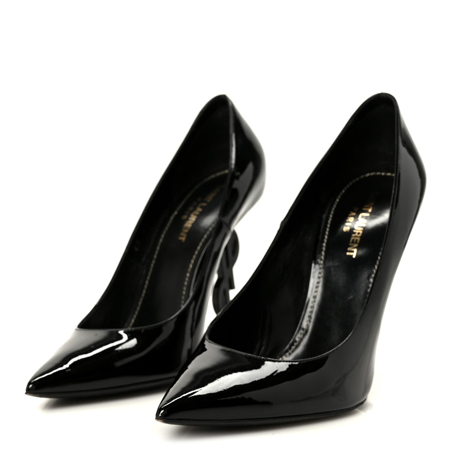 Patent Calfskin Opyum 110 Pumps 39.5 Black