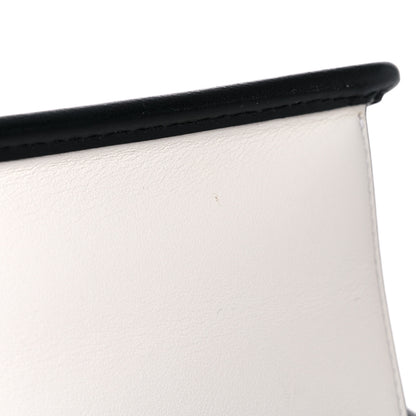 Fendi Vitello Century Velvet F is Fendi FF Embroidered Small Kan I Shoulder Bag White Black 13 of 13
