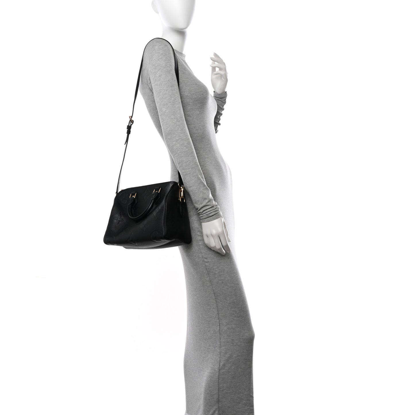 Empreinte Monogram Giant Speedy Bandouliere 25 Black