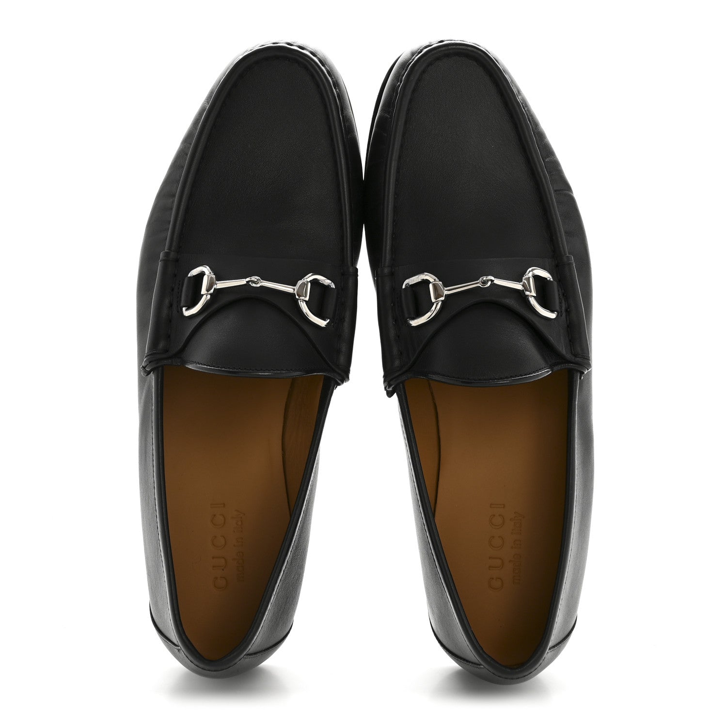Gucci Road Calfskin Mens Horsebit Loafers 10.5 Black 2 of 11