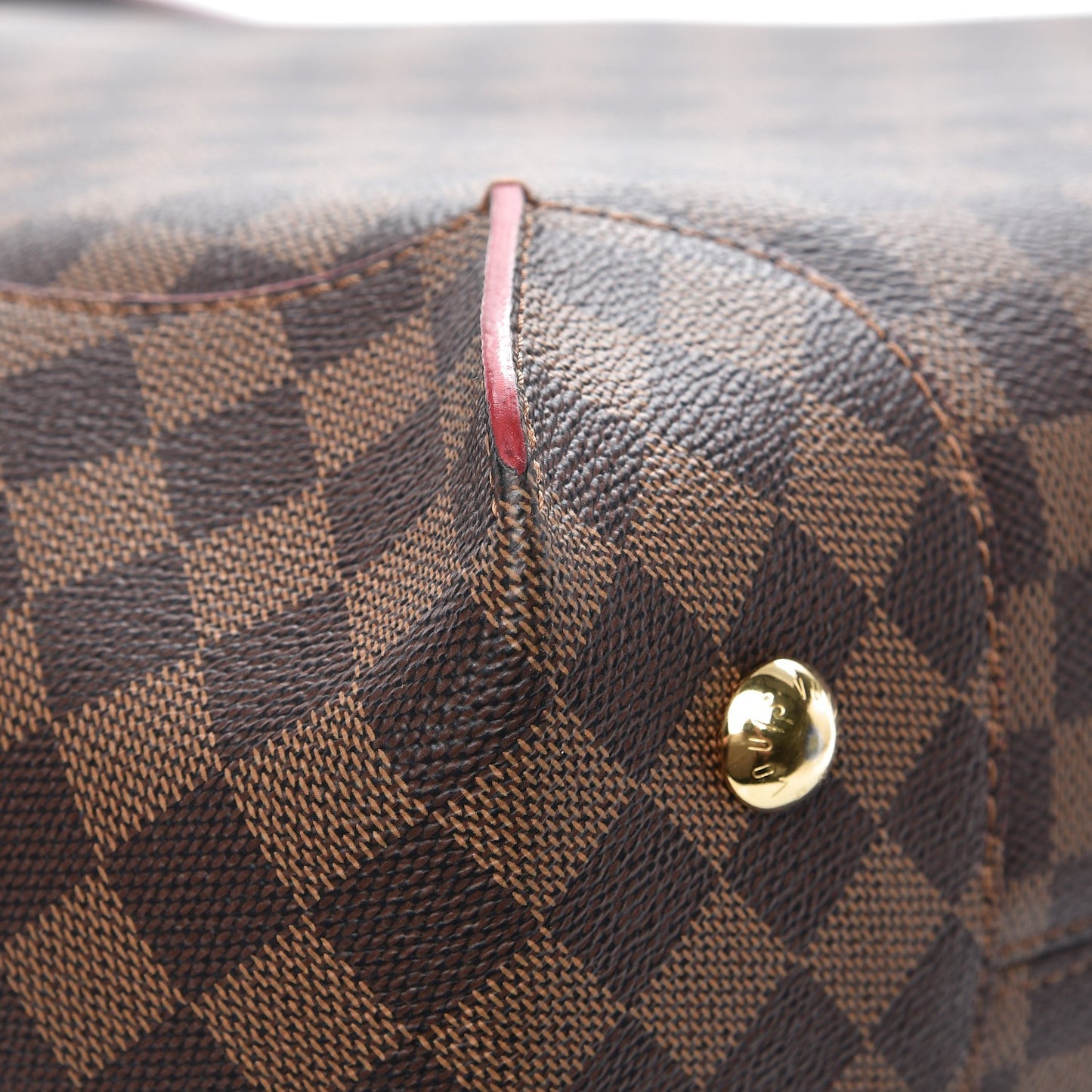 Damier Ebene Caissa Hobo Cherry