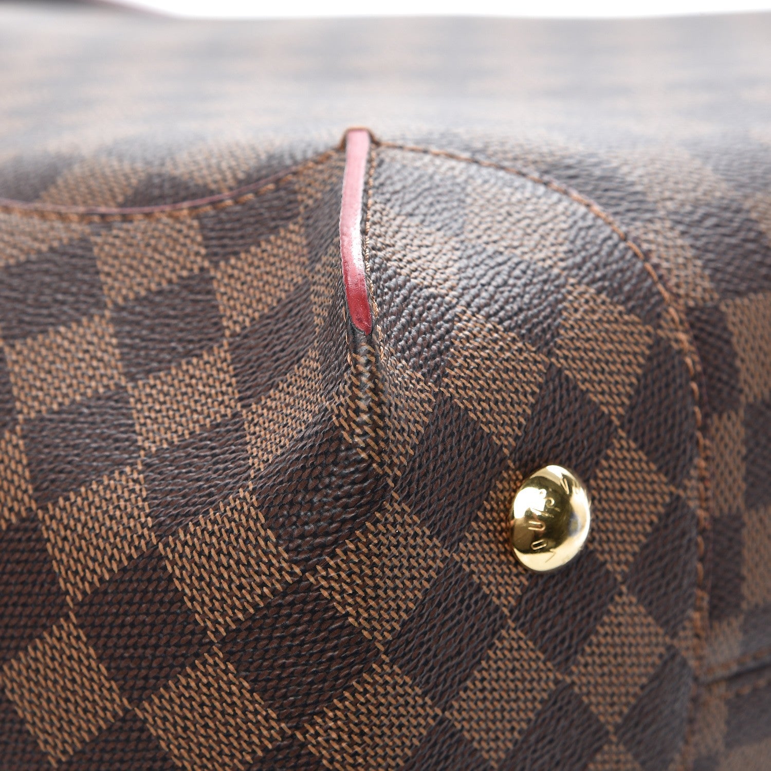 Louis Vuitton Damier Ebene Caissa Hobo Cherry 12 of 14