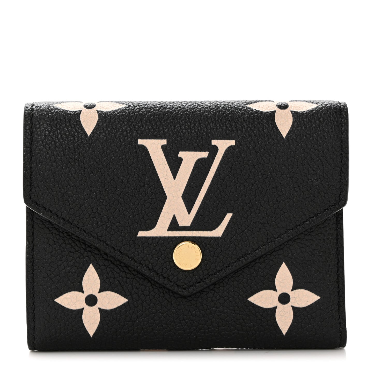 Empreinte Monogram Giant Victorine Wallet Black Beige