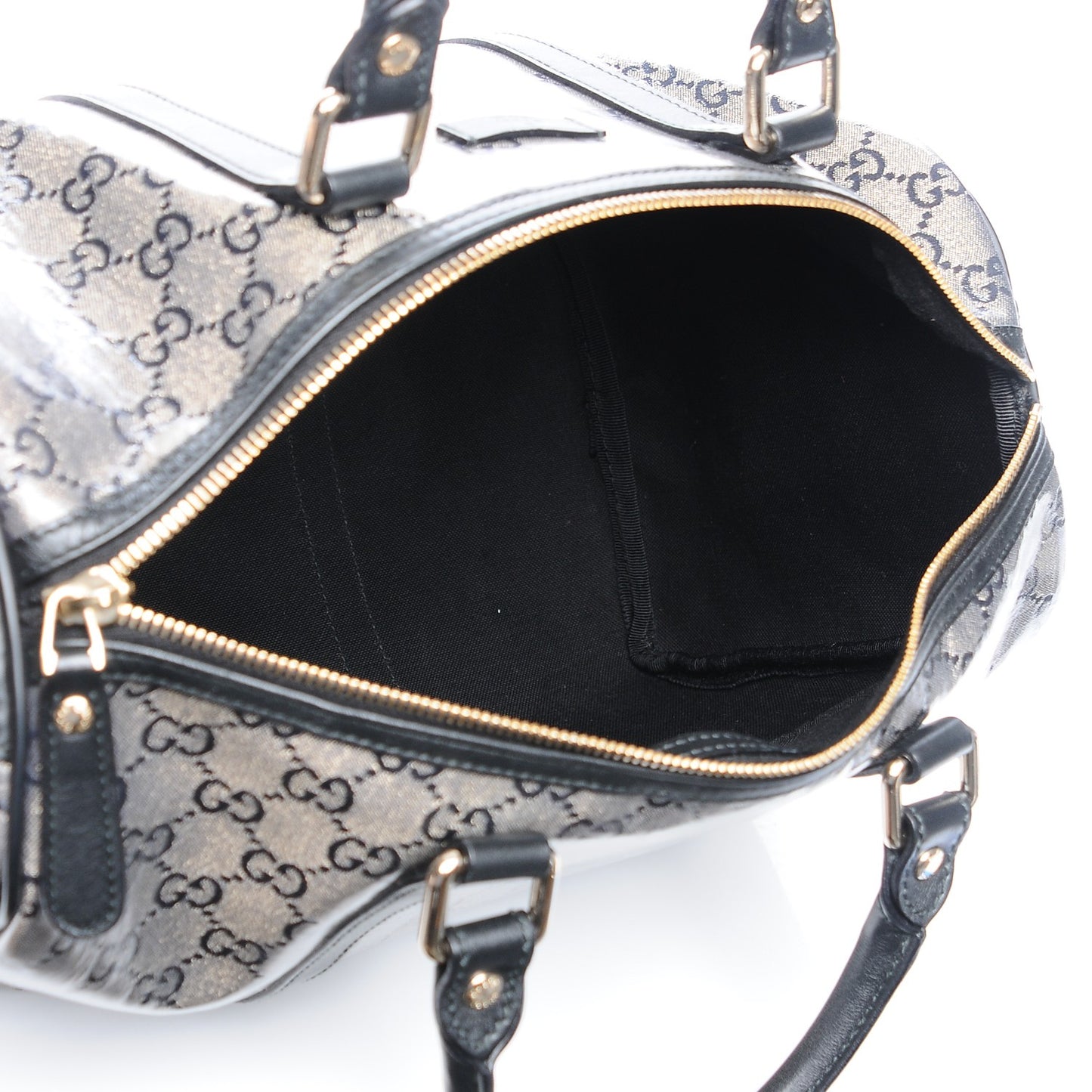 Crystal Monogram Medium Joy Boston Black