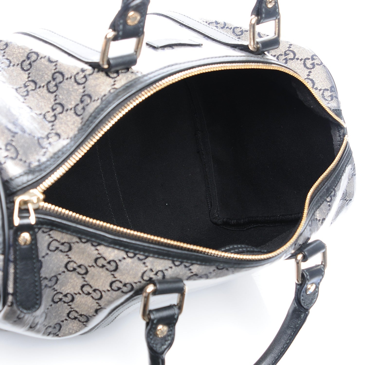 Gucci Crystal Monogram Medium Joy Boston Black 5 of 7
