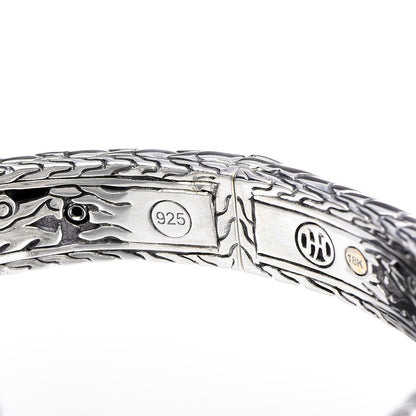 John Hardy Sterling Silver 18K Yellow Gold Naga Dragon Kick Cuff Bracelet 7 of 8