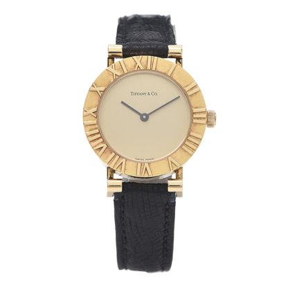 Tiffany 18K Yellow Gold Lizard 24mm Atlas Quartz Watch Gold 1 of 5