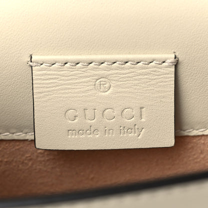 Gucci Calfskin Super Mini Sylvie Chain Shoulder Bag White 6 of 7