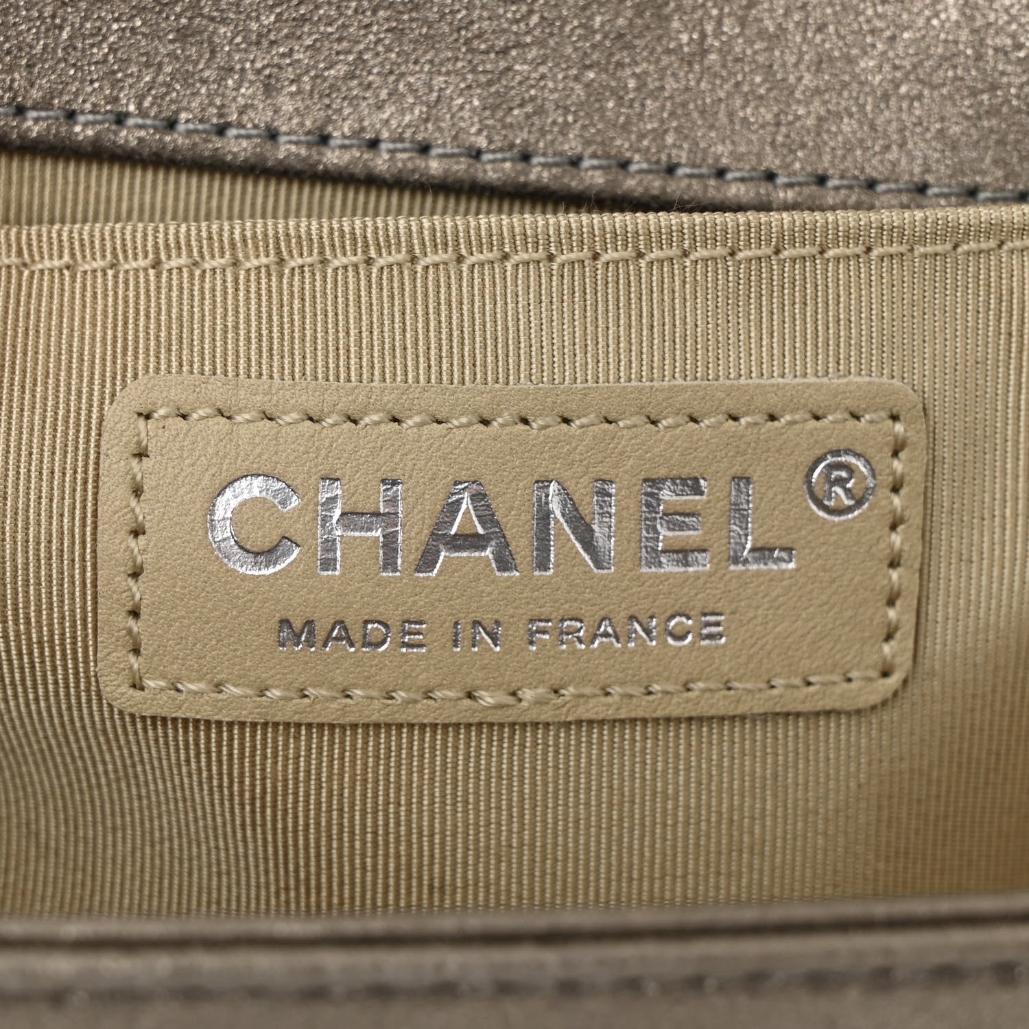 Chanel Iridescent Calfskin Quilted Strass Medium Paris Dallas Boy Flap Dark Khaki 6 of 10