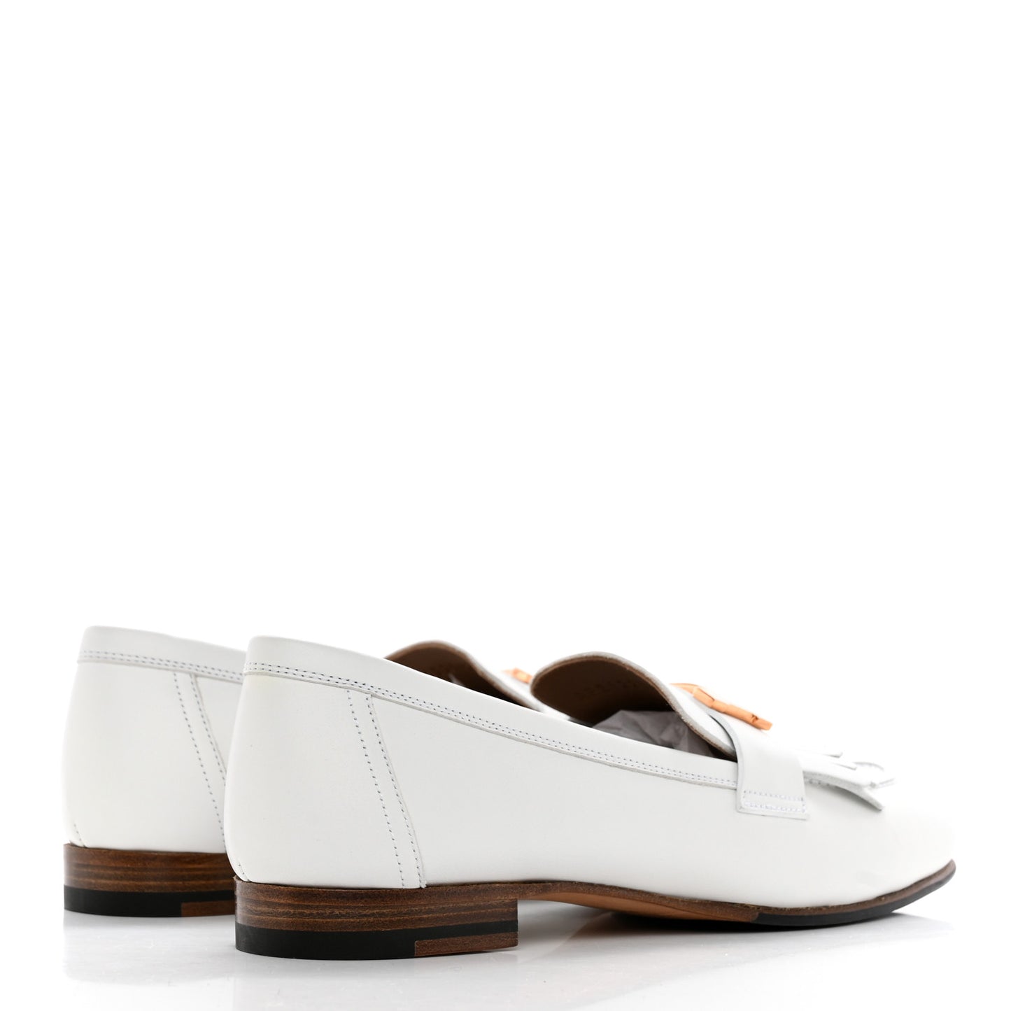 Calfskin Womens Royal Loafers 38 White