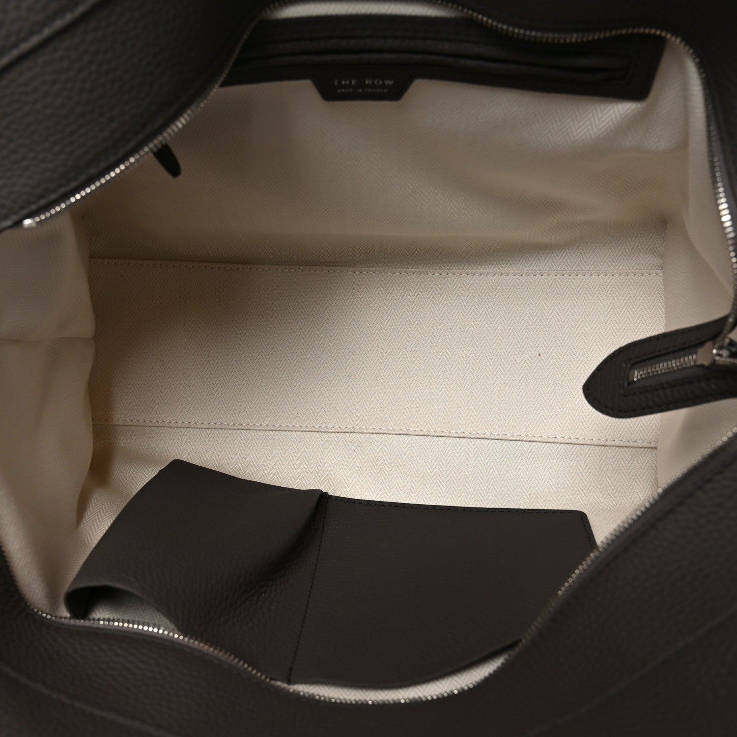 The Row Matte Grained Calfskin Marlo 14 Mid Grey 4 of 8