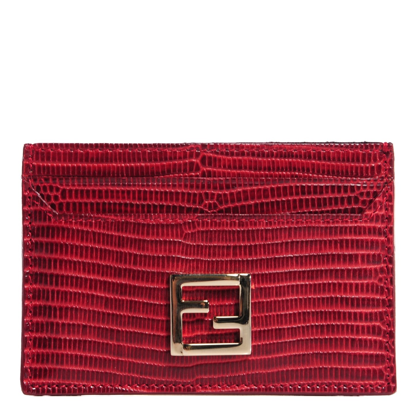 Lizard Card Holder Red