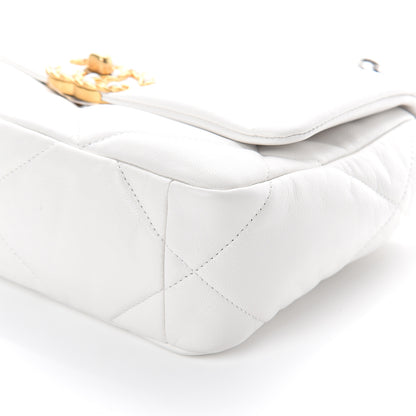 Chanel Lambskin Quilted Medium 19 Flap White 8 of 8
